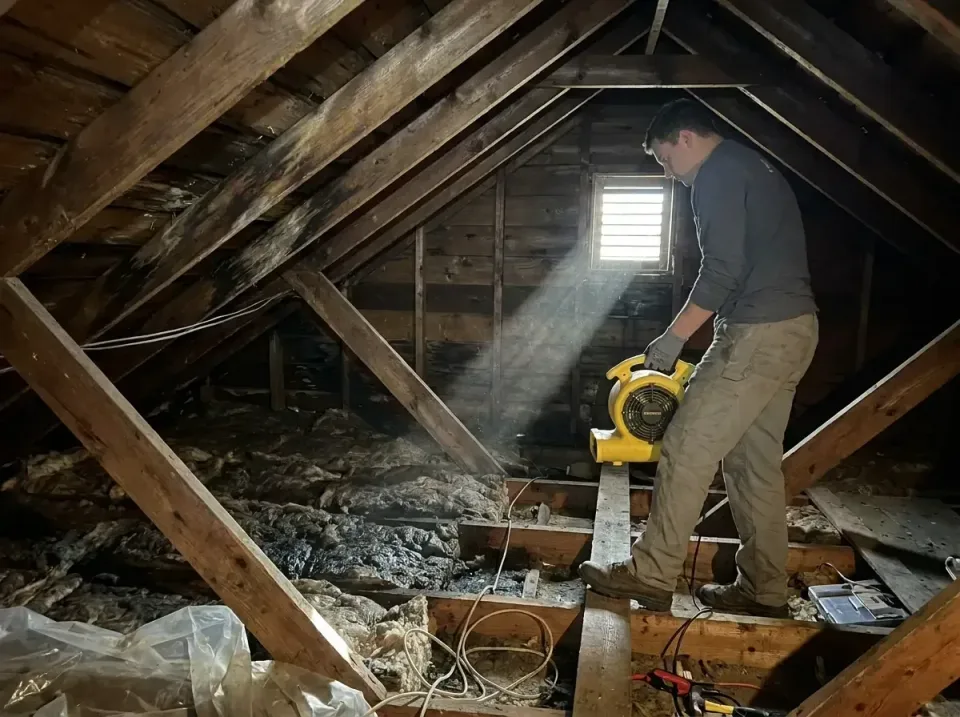 attic-water-damage-drying-proc-007 — frequently asked questions, Emergency Water Extraction & 24/7 Flood Response in Clarind…